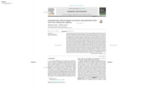 Computationally efficient fragility assessment using equivalent elastic limit state and Bayesian updating